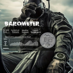 Sports Smart Watch Altimeter Barometer Compass WR50M