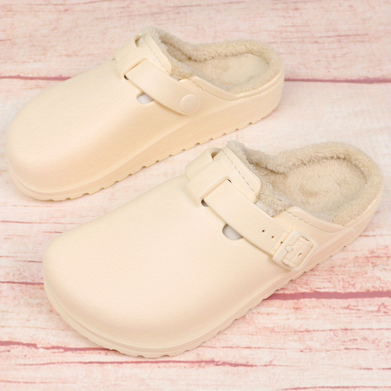 Women's Plush Lined Clogs Slip On Winter Shoes