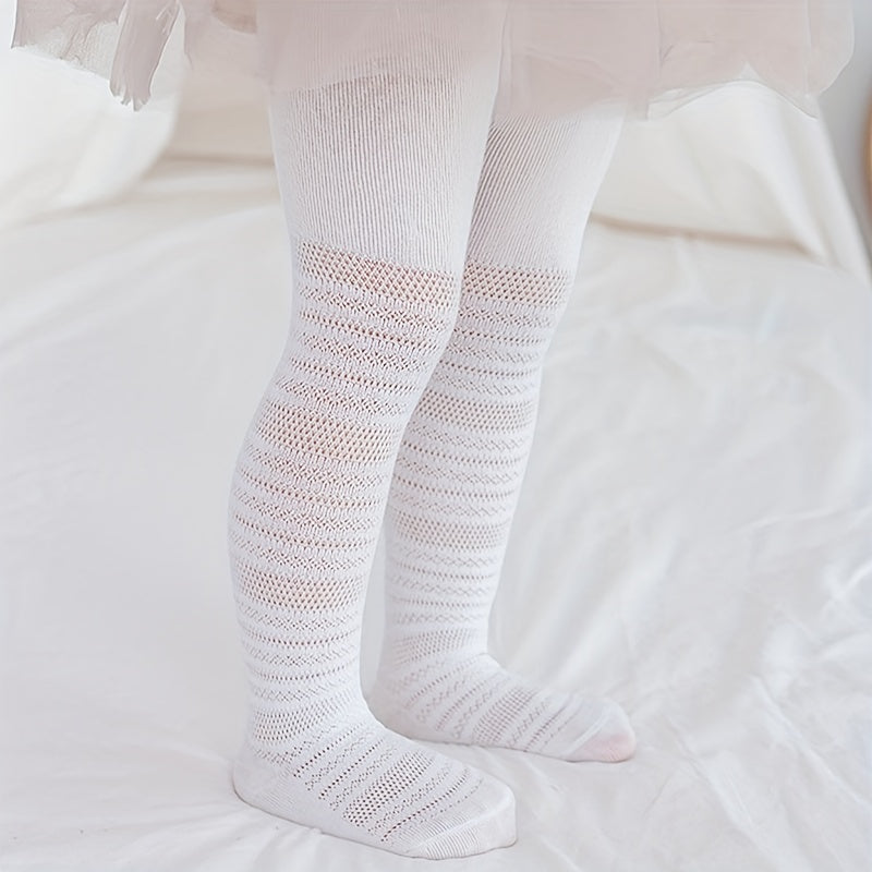 Girls Mesh Crew Tights Socks Breathable Leggings For Kids