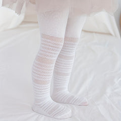 Girls Mesh Crew Tights Socks Breathable Leggings For Kids