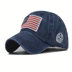 Men's American Flag Baseball Cap Adjustable Comfortable for Outdoor Activities