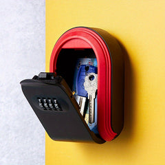 Plastic Key Box Combo Lock Key Storage w/ Installation Accessories