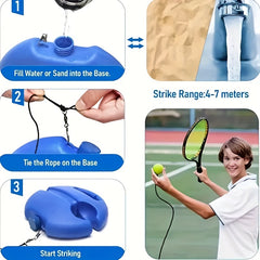 Beginner Tennis Trainer Rebounder Set for Self Training