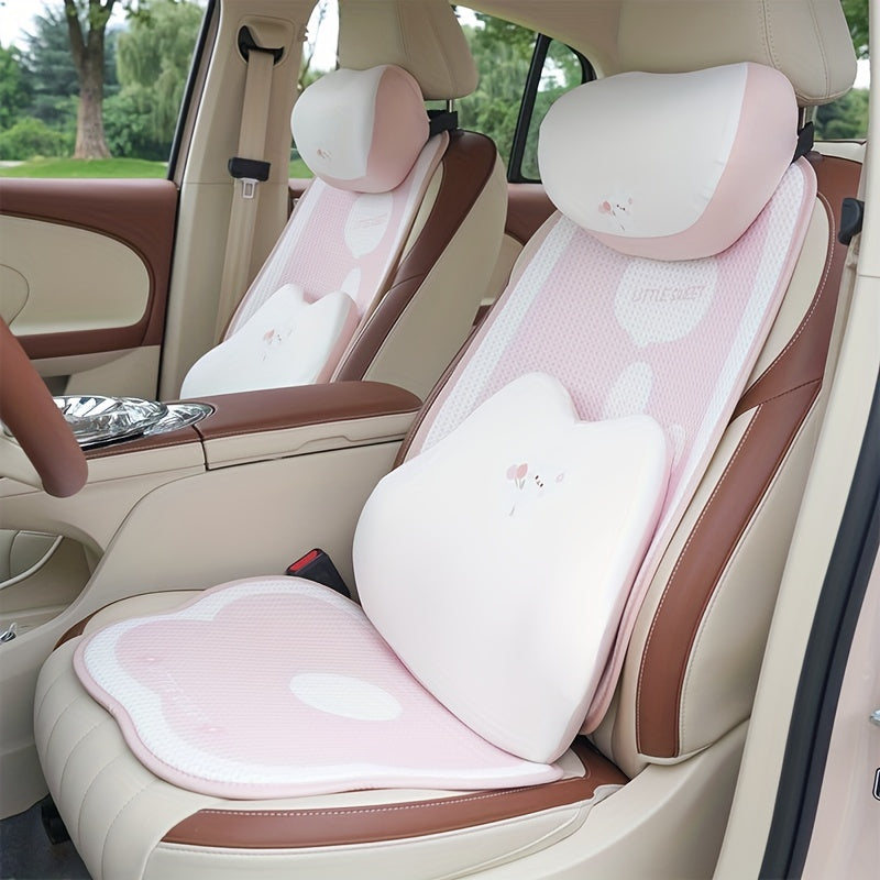 Memory Foam Rabbit Car Neck Pillow for Driving Comfort