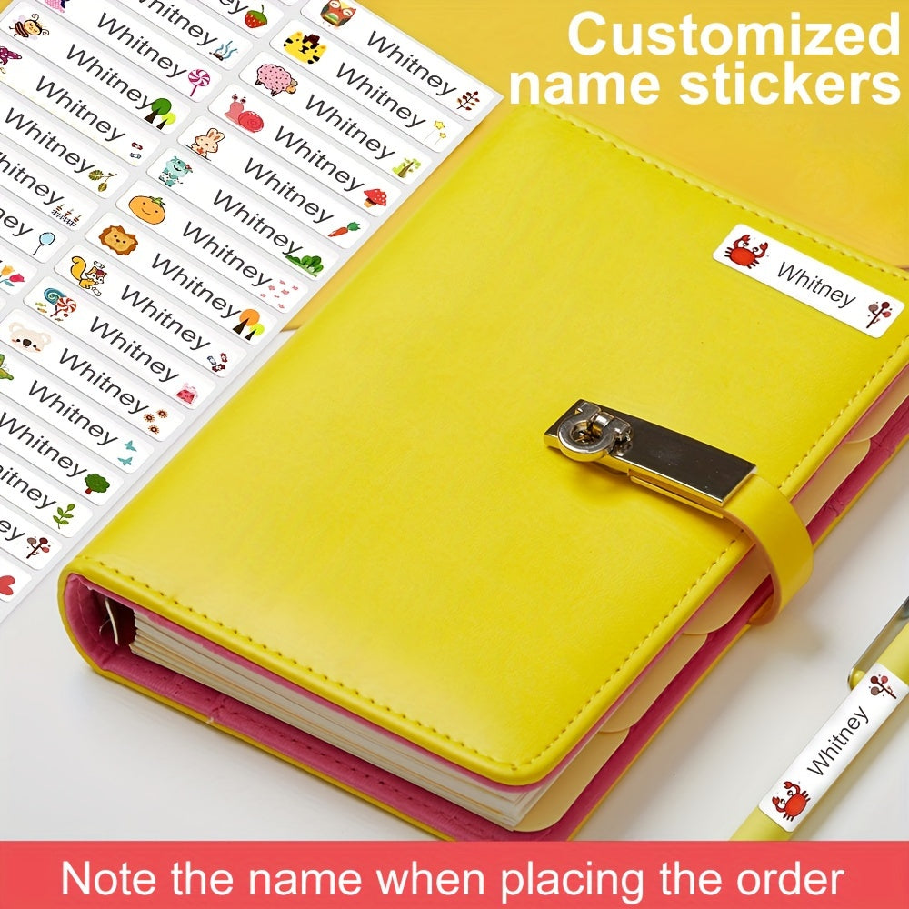 120pcs Waterproof Name Stickers Tear-resistant And Colorfast