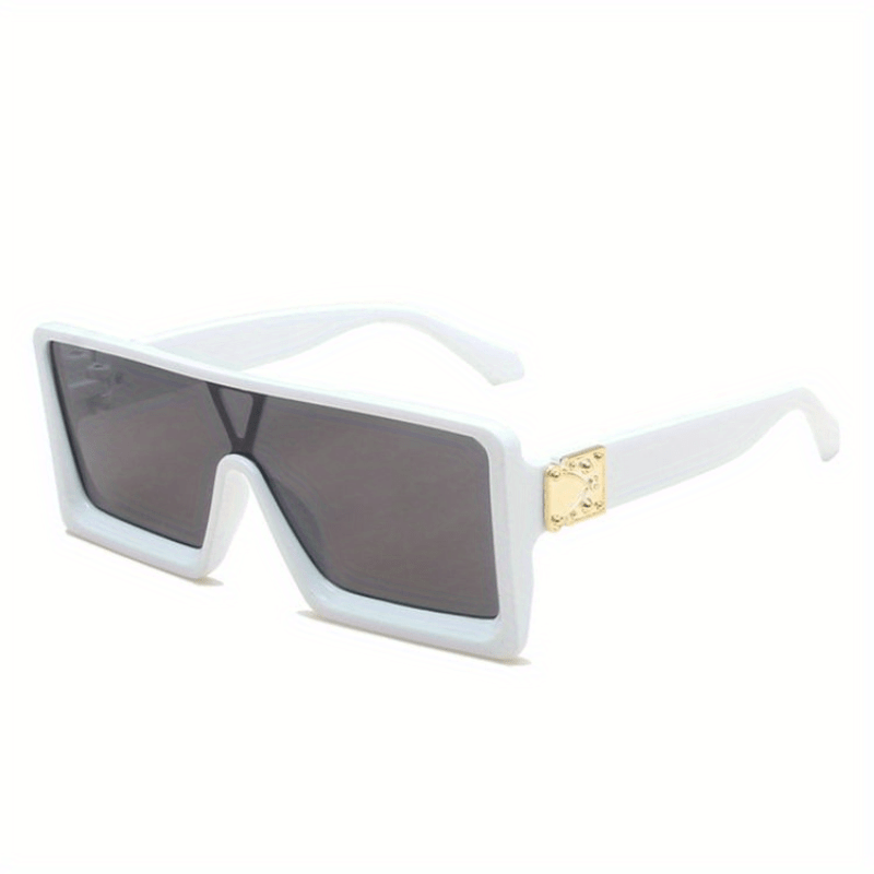 Flat Top Mirrored UV400 Sunglasses for Women Men