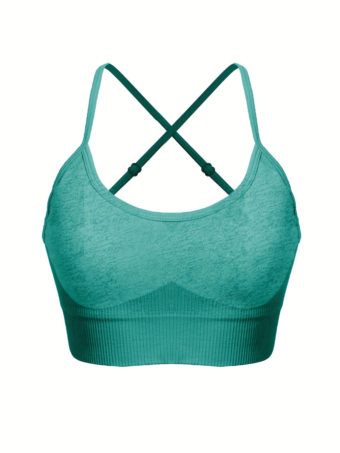 Criss Cross Back Sports Bra Breathable Fitness Workout Bra Women's Lingerie