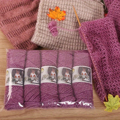 5pcs Wool Balls Squirrel Velvet Yarn Handwoven DIY Hat Scarf Thread Coat