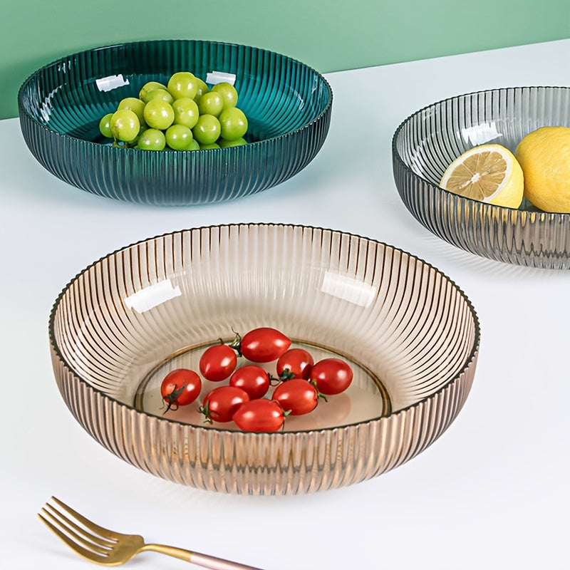 Large Fruit Bowl for Kitchen Counter Centerpiece Brown Grey Green