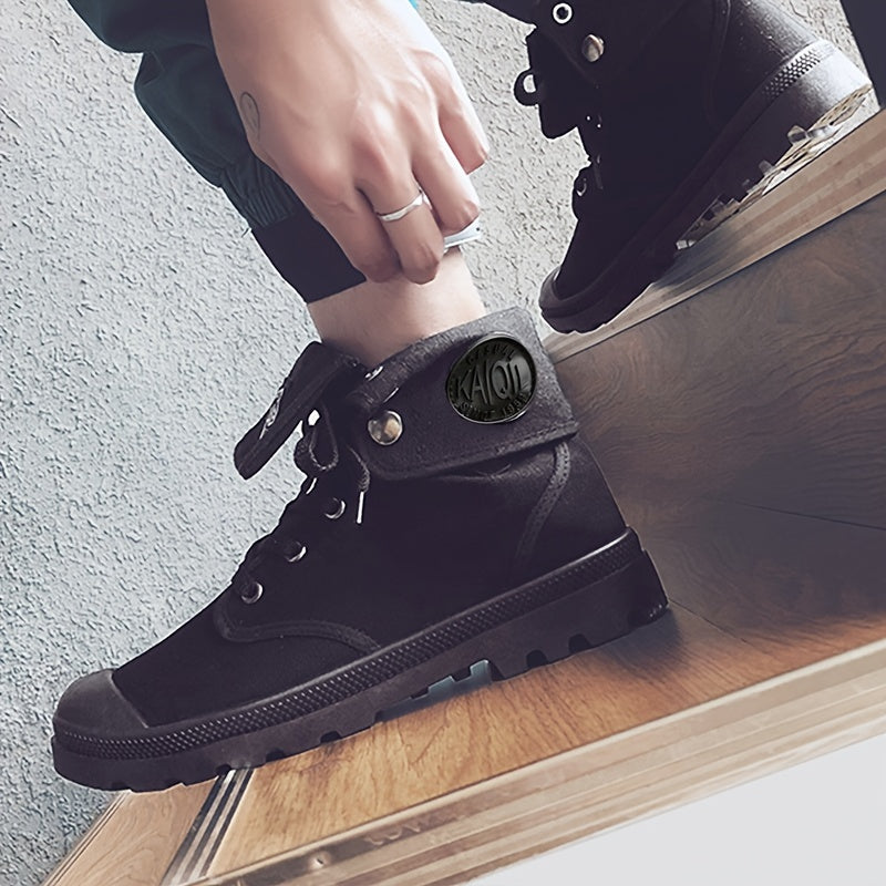 Men's Canvas Lightweight Solid Boots