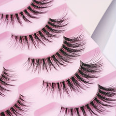 7 Pairs Clear Band Lash Extension for Makeup