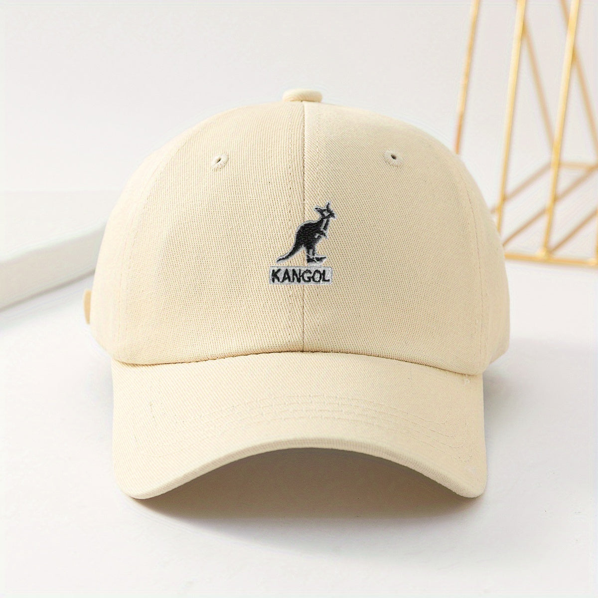 Kids Embroidered Kangaroo Baseball Cap Adjustable Soft Peak Sun Hat
