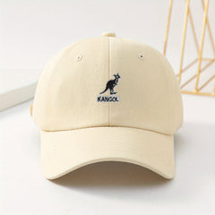 Kids Embroidered Kangaroo Baseball Cap Adjustable Soft Peak Sun Hat