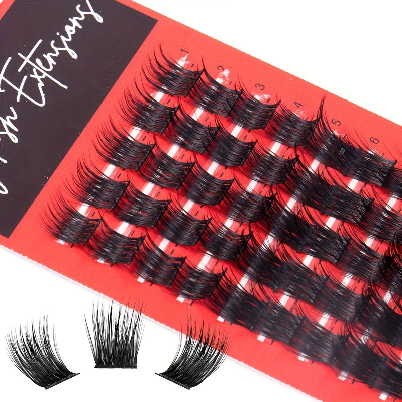 DIY Cluster Lashes Thick False Eyelashes Self Grafting Extension
