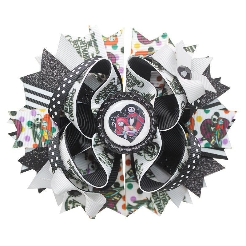 The Nightmare Before Christmas Bow Movie Hairpin Halloween Christmas Gift