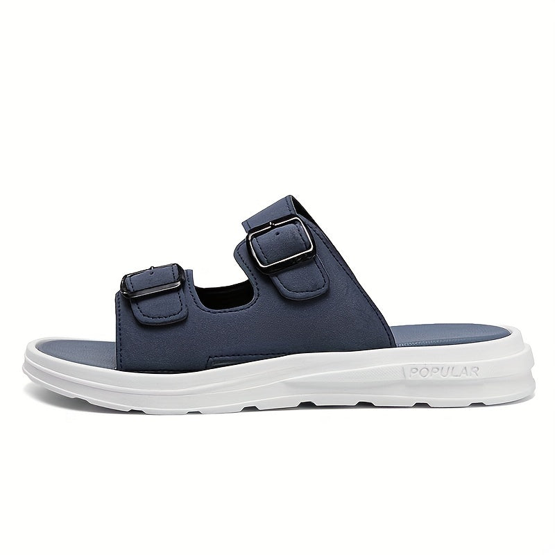 Men's Non Slip Platform Slides Comfortable Cloud Slides