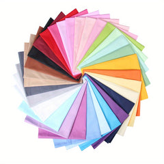10 Classic Solid 100 Cotton Fat Quarter Patchwork Fabric For Sewing