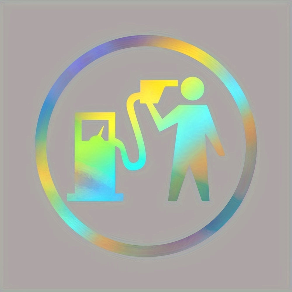 Funny Fuel Tank Cover Sticker Car Fuel Filler Cover Decoration