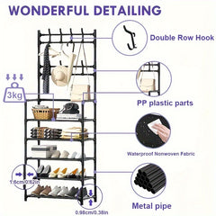 Stainless Steel Floor-standing Clothes Rack for Bedroom