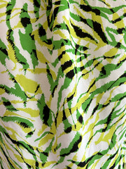 Allover Print Button Up Long Sleeve Blouse