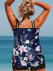 Tropical Print Swimsuit Set