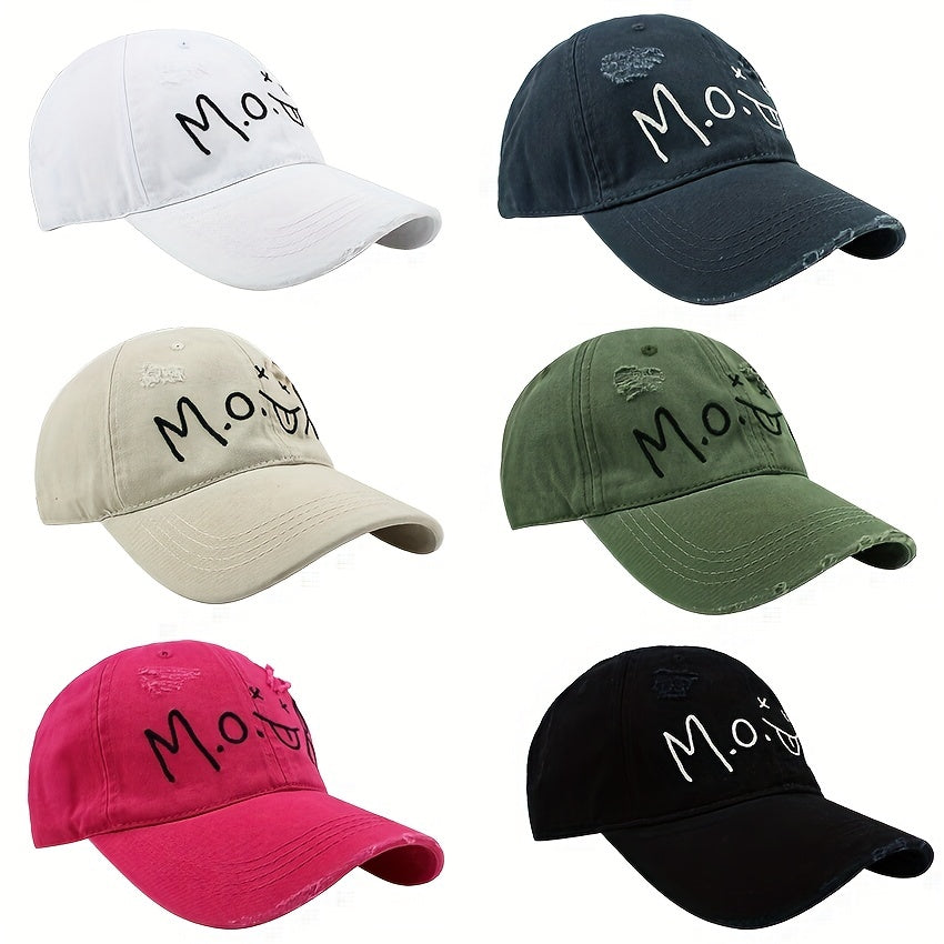 Curved Eaves Soft Cap Embroidered Letters Male Female Baseball Cap