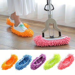 Chenille Lazy Mopping Slippers Cover Washable Mopping Slippers