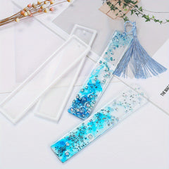 Rectangular Crystal Epoxy Resin Blank Bookmark Silicone Mold