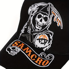 Unisex Casual Baseball Cap With Death God Pattern