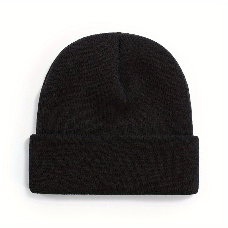 Solid Outdoor Breathable Beanie Hat Warm Knitted Hat Unisex Style Hat