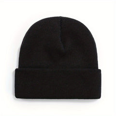 Solid Outdoor Breathable Beanie Hat Warm Knitted Hat Unisex Style Hat