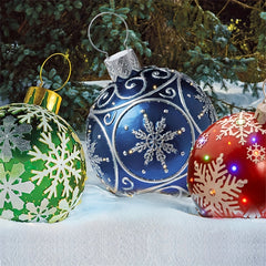 1pc Christmas Inflatable Ball Yard Decor Waterproof & Durable Home Decoration