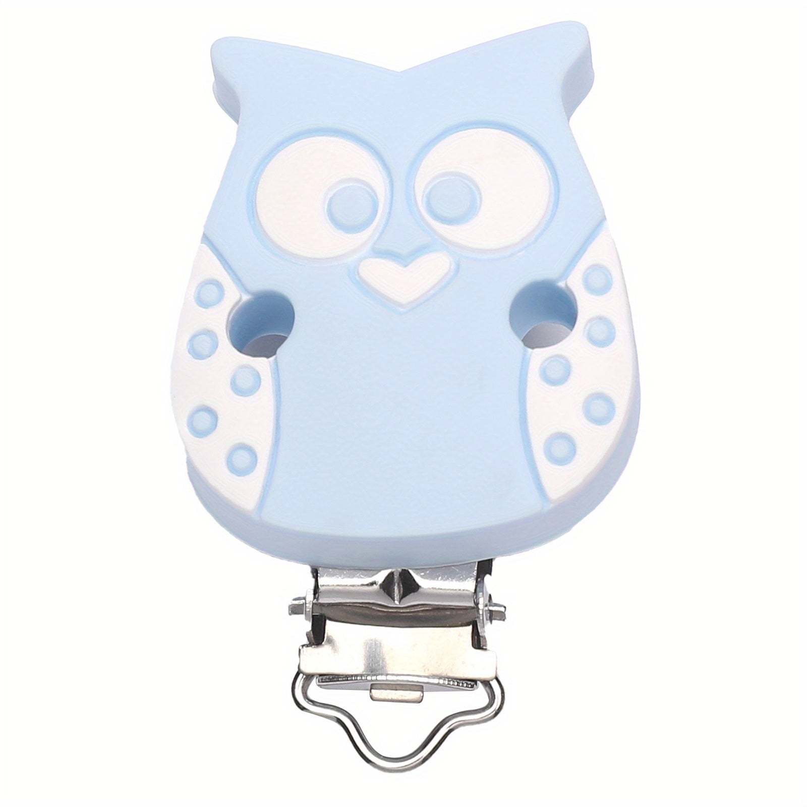 Silicone Owl Pacifier Clip for Babies 0-24 Months