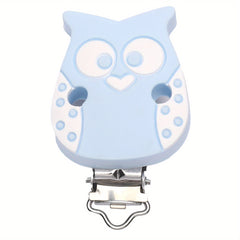 Silicone Owl Pacifier Clip for Babies 0-24 Months