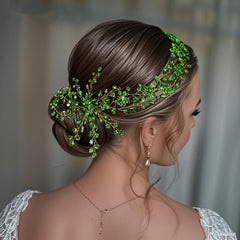 Green Sequin Bridal Headband for Women Sweet & Style Perfect for Weddings