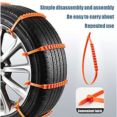 12pcs Car Tire Chain Snow Rope Truck Off Road Vehicle Traction