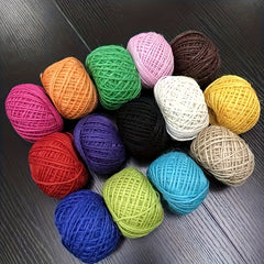 16pcs Cross Stitch Embroidery Set Portable Crochet Cotton Thread DIY Knitted