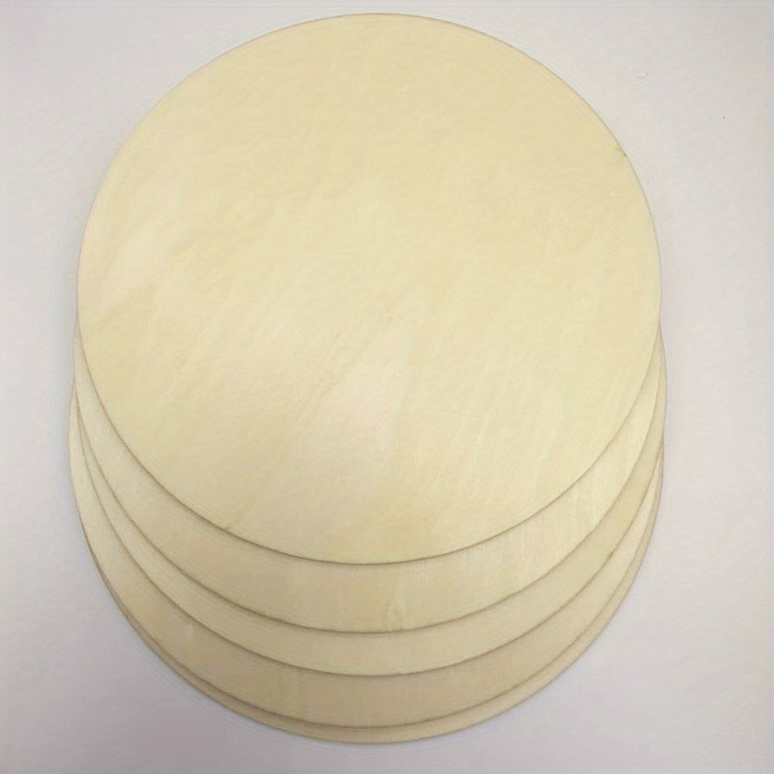 5pcs 6in 8in Wooden Circles Blank Round Wooden Chips For DIY Crafts