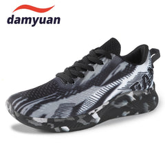 Men's Tie Dye Camo Lace Up Knit Sneakers