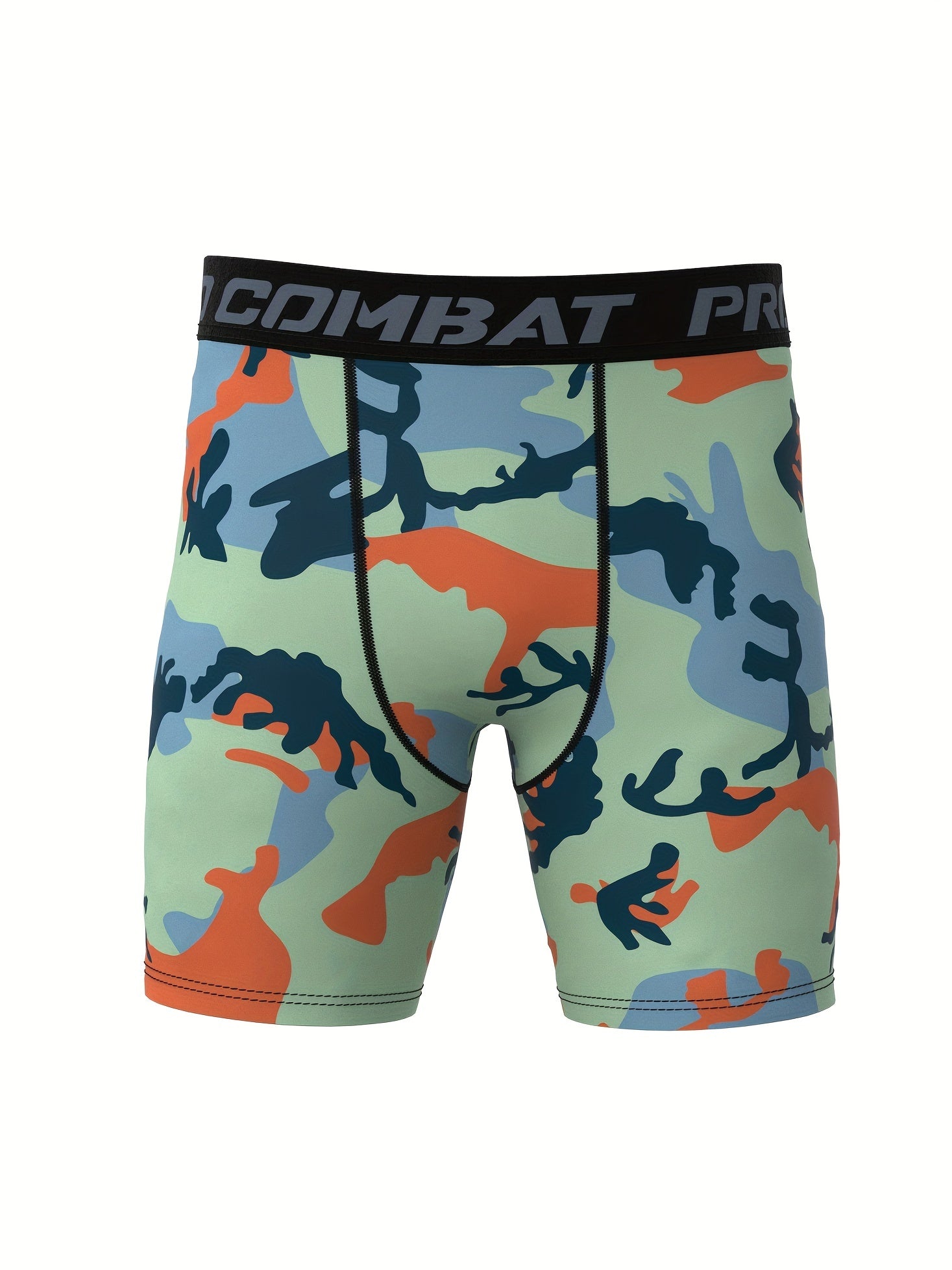 Men's Camo Compression Pants Quick Drying Workout Shorts