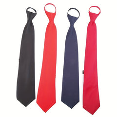 Adjustable Zipper Ties For Wedding Party Solid Ties