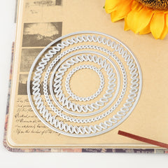 Metal Cutting Dies Round Frame Stencils DIY Scrapbooking Stamp Album Decorative