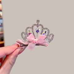 Girls Crown Bowknot Rabbit Ear Hair Clip Accessory for Party