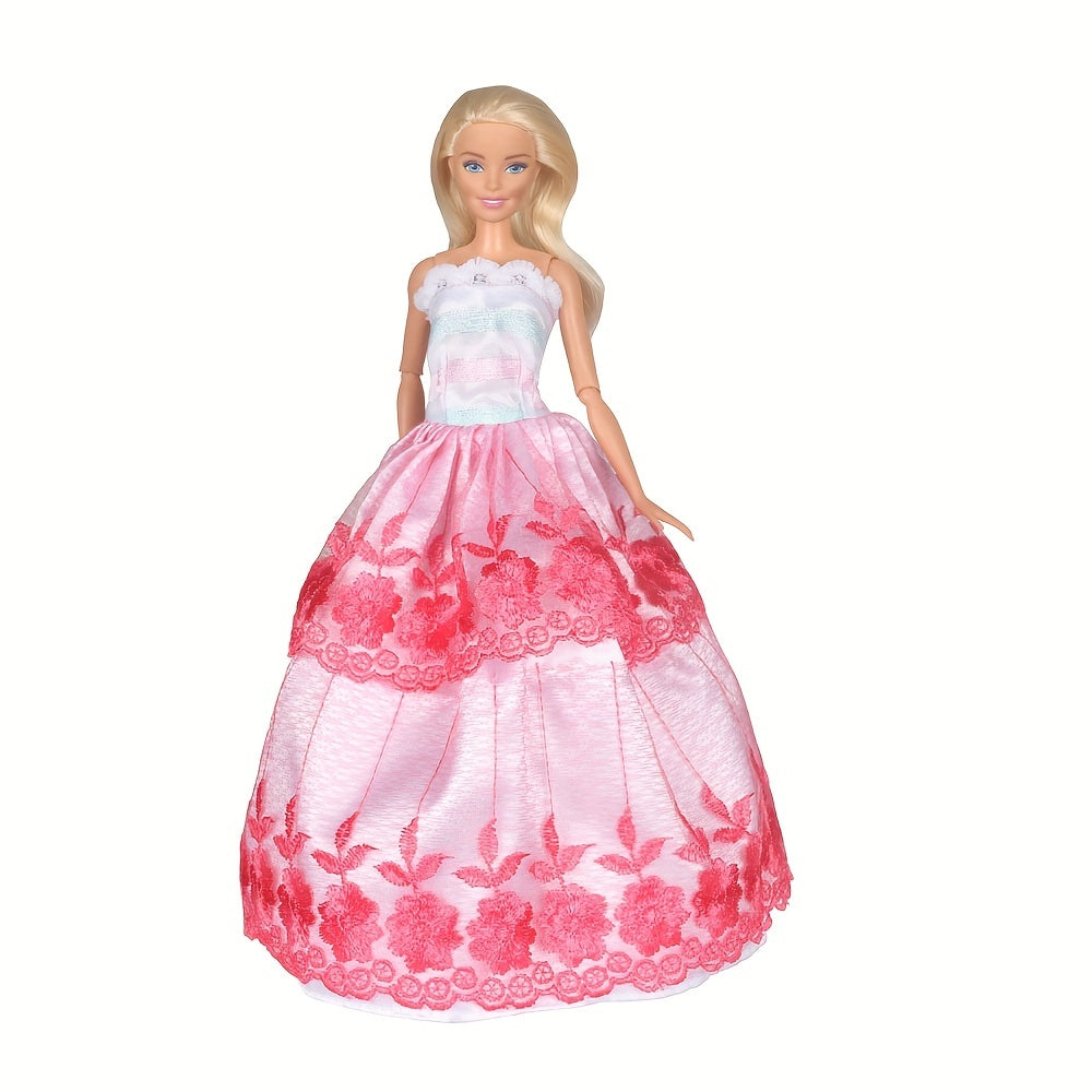 5 Pcs Doll Clothes Wedding Gowns Party Dresses For 29 21 Cm Girl Doll