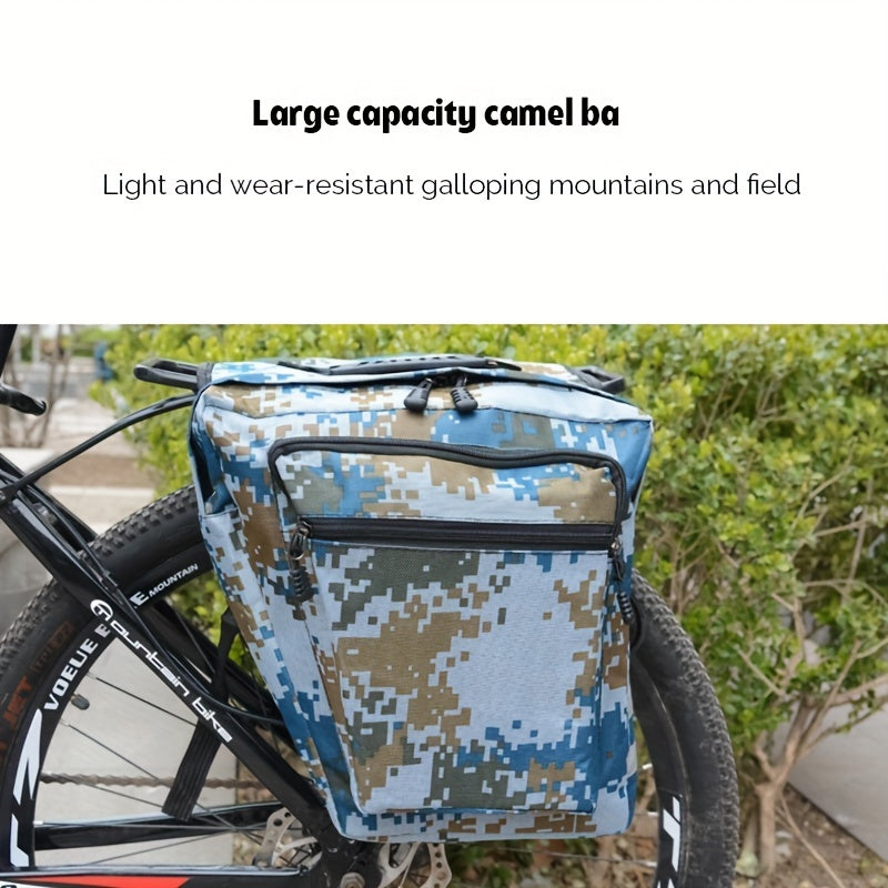20L Waterproof Bike Rear Rack Bag with Reflective Trim