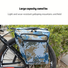20L Waterproof Bike Rear Rack Bag with Reflective Trim