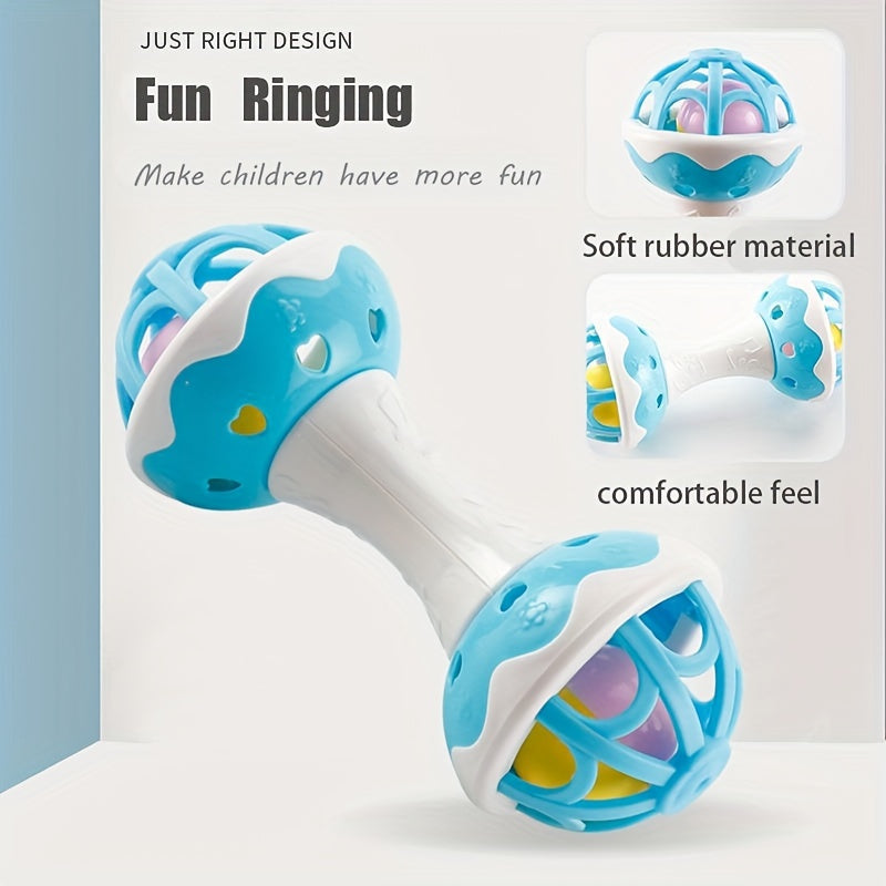 Baby Teether Molar Hand Rattle Soft Glue Hand Grab Ball Set Toys
