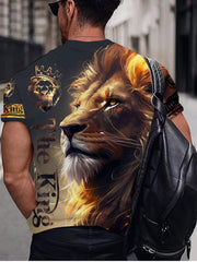Lion King 3D Men's Long Sleeve T-Shirt Autumn Tee