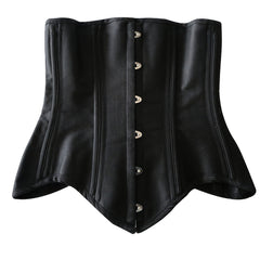 Solid Buckle Front Corset Bustier Tummy Slimming Lace Up Body Shaper