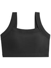 Summer Solid Sports Bra with Beauty Back Cami Workout Fitness Bra
